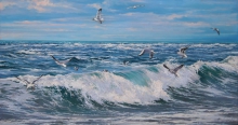 Wave - oil, canvas